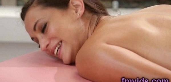  Sexy lesbian massage with Georgia Jones